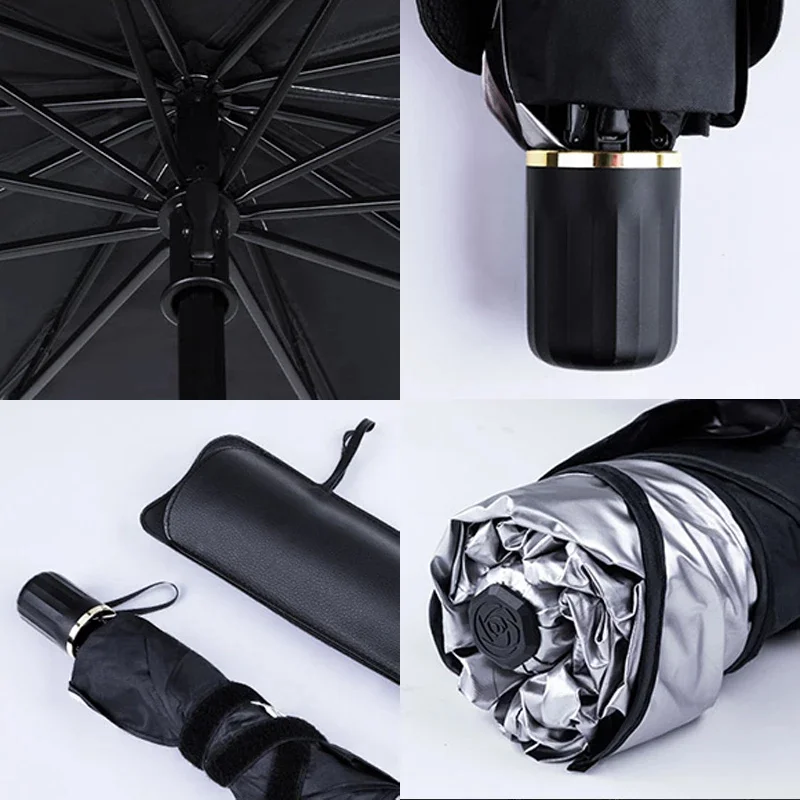 Custom Car Sunshades Foldable UV Blocking 190T Car Umbrella Car Front Windshield Protector For Kids For Trucks