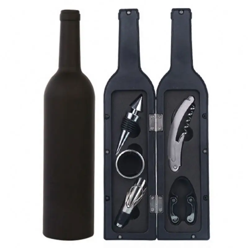 5 Pieces Accessory Kit, Stainless Steel Wine Tool Set With Gift Box/