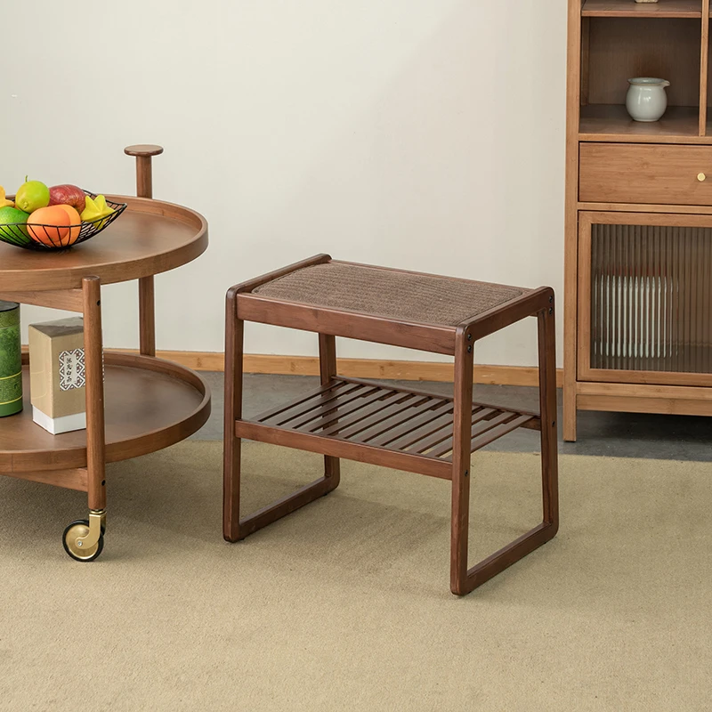 Лидер продаж завод AiLiKEA изготовитель по индивидуальному заказу современные прямые бамбуковые скамейки Бытовые Маленькие табуреты для ванной комнаты