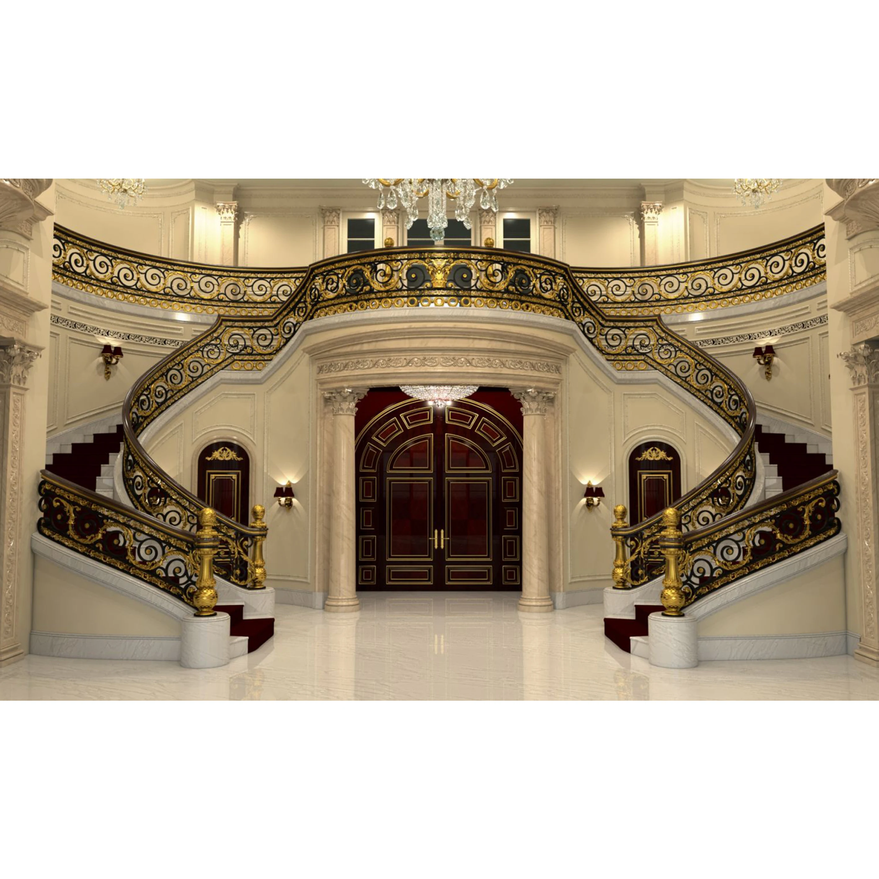 Staircase Railing For Indoors Decorative Balcony Stair Rail Designs In Steel Stairs Railing