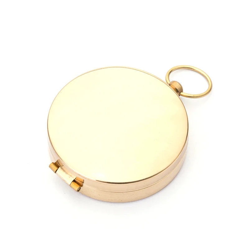 Outdoor Portable Travel Hiking Outdoor Brass Luminous Compass Camping Pocket Watch Style Compass