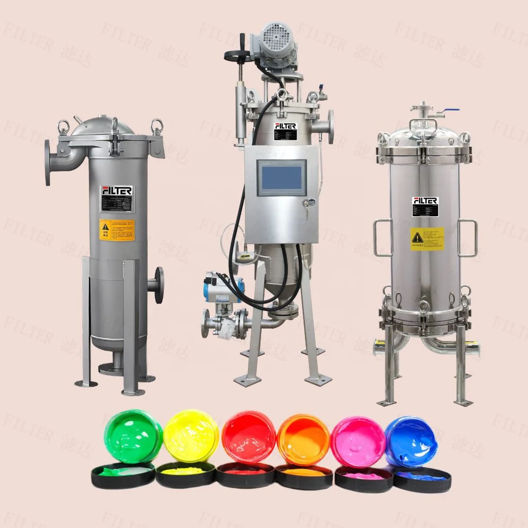 Ink Fully Automatic Internal Scraper Stainless Steel Filter Housing Equipment For Polyvinyl Alcohol Vinyl Acetate