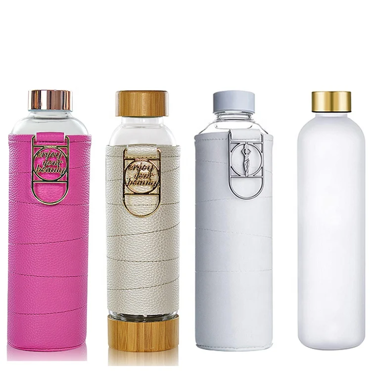 Fashionable wholesale frosted professional sublimation blank glass water bottles on online