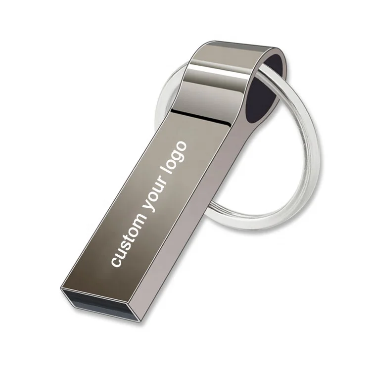  Недорогой рекламный подарок высококачественный металлический мини usb флеш-накопитель 2 0 с кольцом для