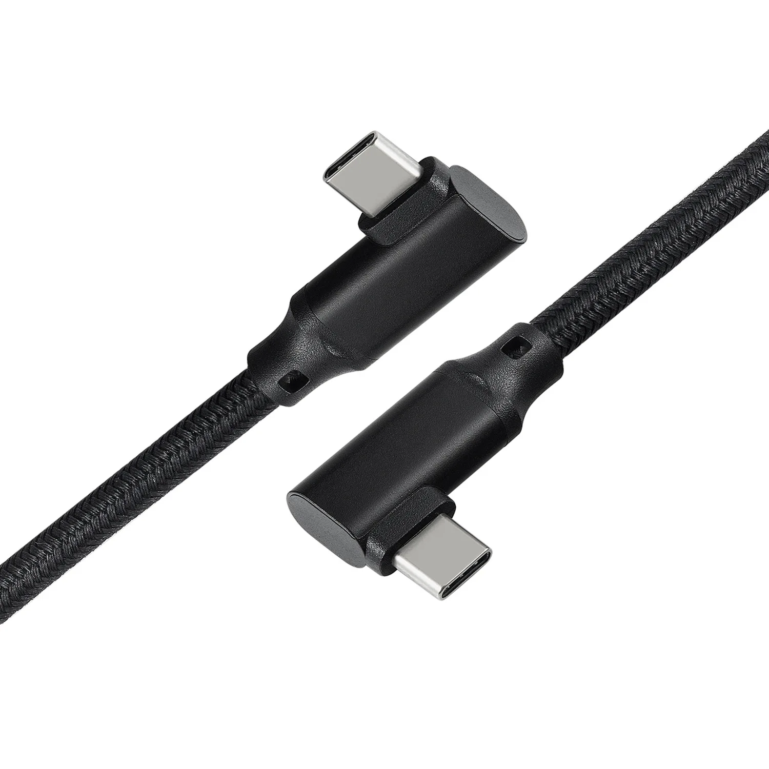 Type-c Double Elbow C to C Data Cable Right Angle 90 Degrees 10 GNE2 Male To Male E-marker Video Cable 100W