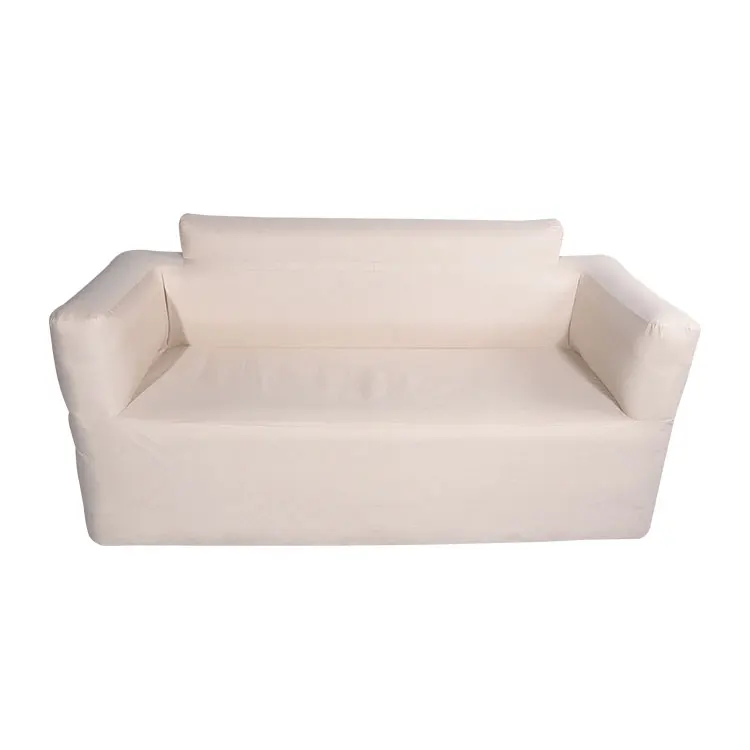 Modern Double-Seat Inflatable Sofa Chair with Built-in Air Pump for Camping Outdoor Dining Parks Hotels Picnics Fishing Use