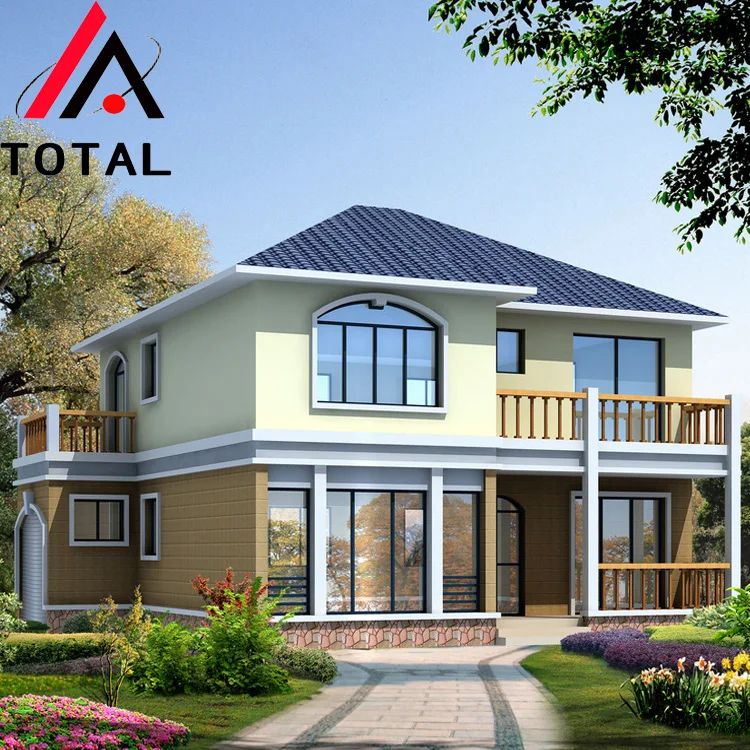 China sandwich panel house light weight steel prefab steel structure villa building