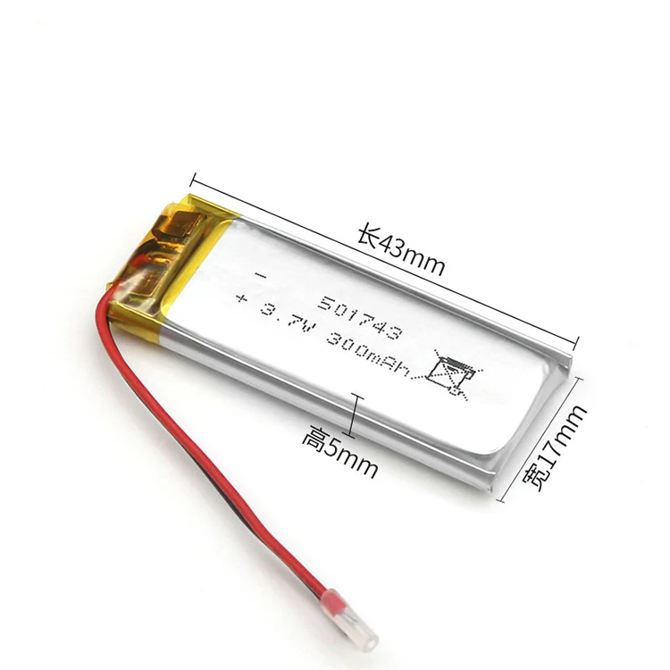 Best quality Factory design li-polymer 7.4v LP501622 140mah lithium polymer battery cell 3.7v 140mah 501622 battery