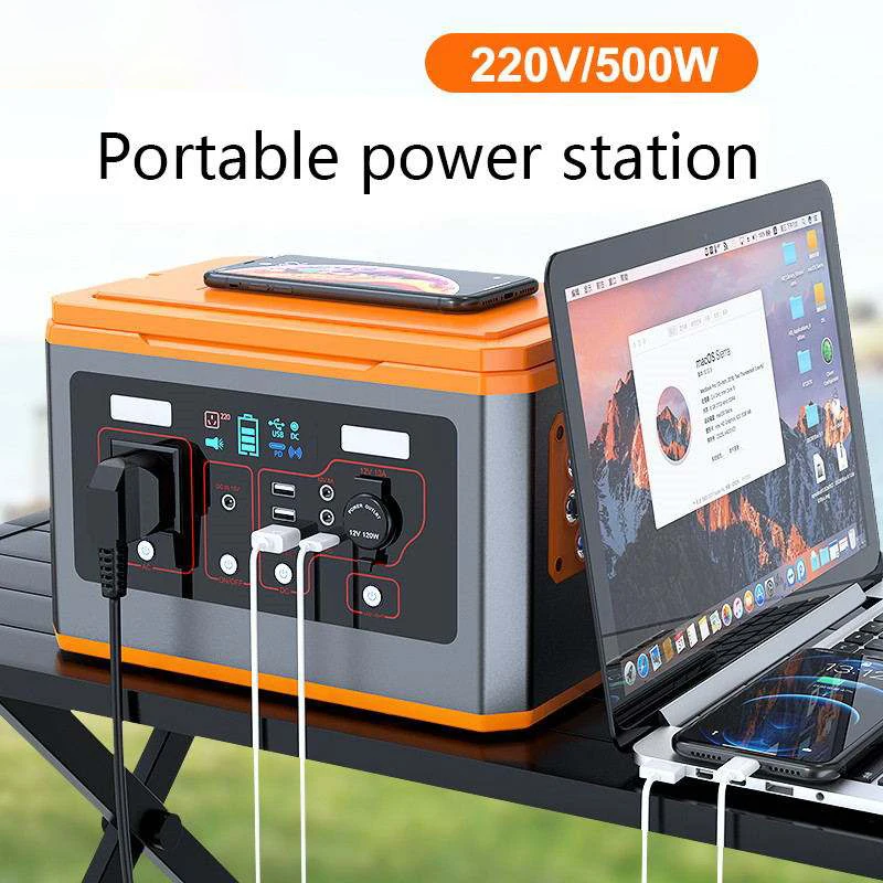 Наружный домашний аварийный солнечный генератор зарядный источник питания 500 Вт 1000 портативная