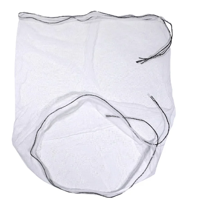 Customized Size Durable Date Mesh Bag for Protecting Date Fruits Green or White Palm Tree Mesh Bag With Black Drawstring