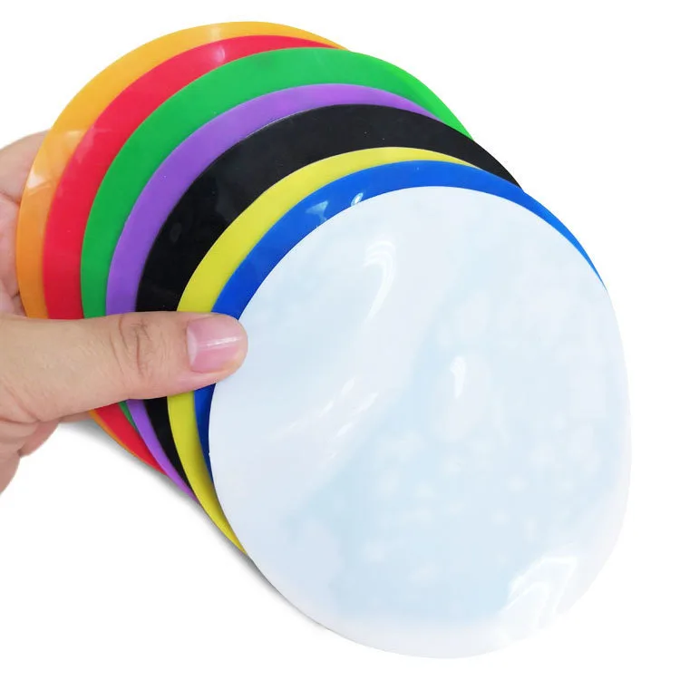 
Non Slip Round Kitchen Coasters Multi-Purpose Bottle Lid Opener Silicone Rubber Jar Gripper Pads 
