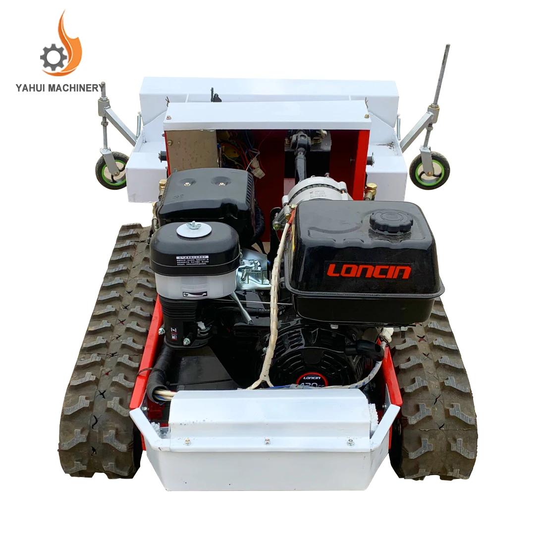 1080F Self Propelled Remote Control Walking Garden Grass Cutting Machine Lawn Mower Tracked  Grass Cutters