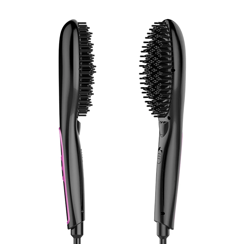 
Low Price Iron Electric Magic Hair Straightener Comb Brush Professional Heating Brush 