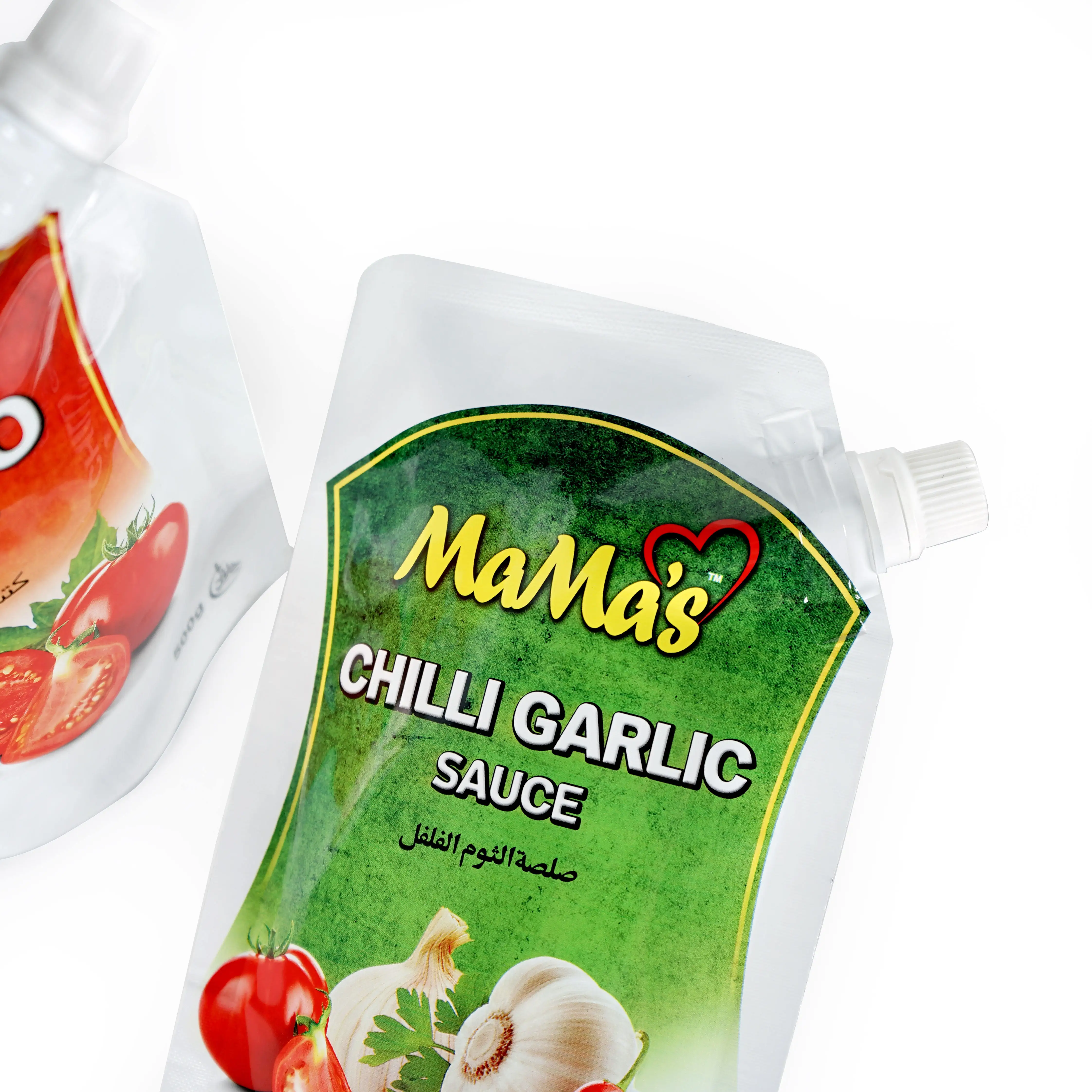 High Quality Liquid Stand up Plastic Tomato Sauce Kechup Packaging Spout Pouch Resealable Plastic Bags Doypack With Nozzle