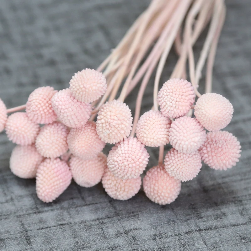 Factory Direct 2020 Idea DIY Artificial Flower Bouquet Preserved Golden Ball Billy Ball bunch for DIY Home Decor Arrangement