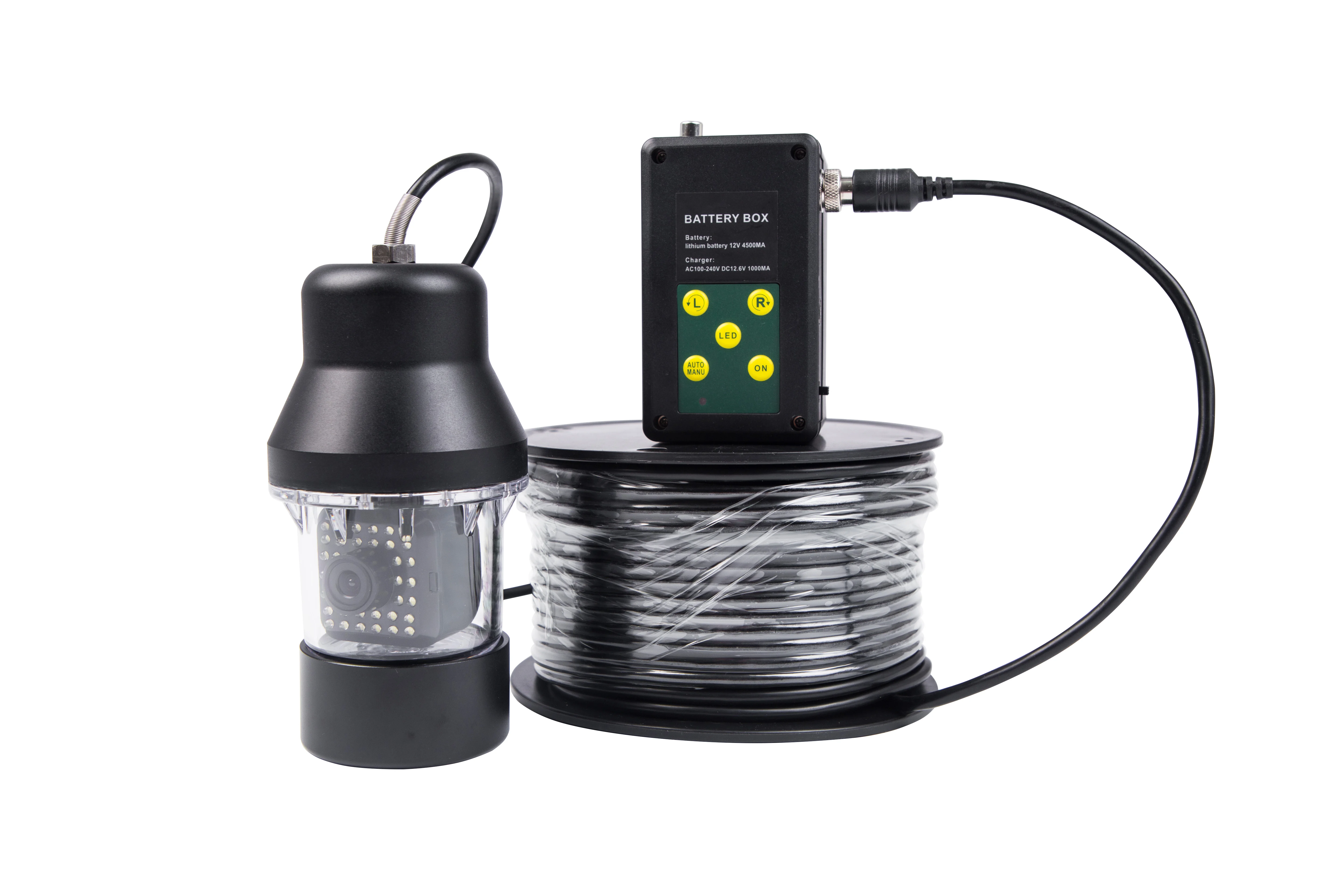 50M 8GB DVR 9 Inch  36 LEDs IR 360 Degree Underwater Fish Finder Video Camera