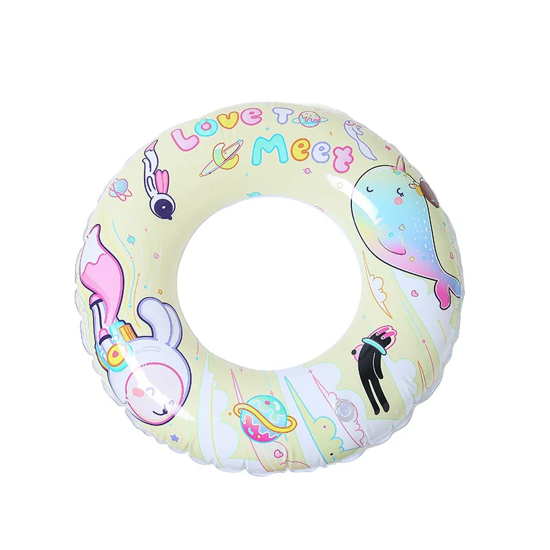 Customized Water Entertainment Swimming Circle PVC Inflatable Swimming Ring Kids Underarm Ring Printed Swimming Ring