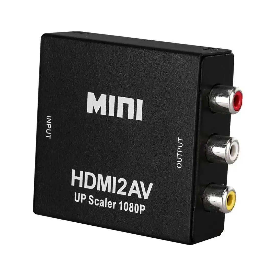 Мини HDMI2AV HDMI в AV видео аудио преобразователь адаптер коробка R L CVBS выход до 1080p для ноутбука к RCA