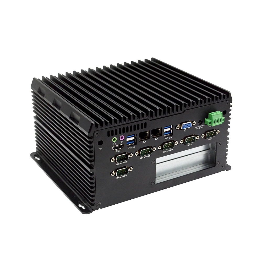 I3 i5 i7 Industrial Embedded Computer DDR4 2 ethernet Fanless Mini Box PC
