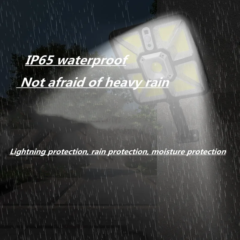 New Human Body Induction Solar Outdoor Light Solar Rechargeable LED Garden Light 3 Working Modes Solar Light