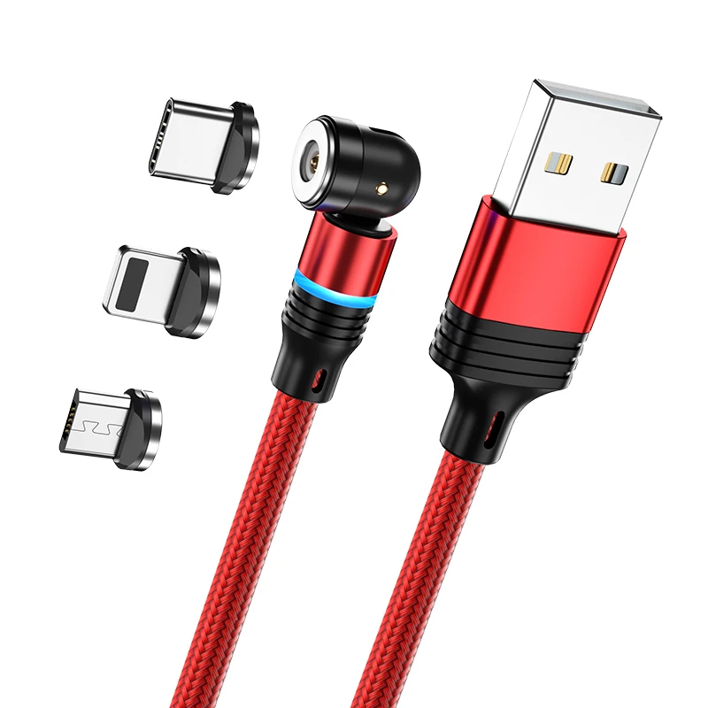 Top Cable 5v 2a  3 In 1 Magnetic Fast Usb Data Cable Android Fast 2m Charging Cable