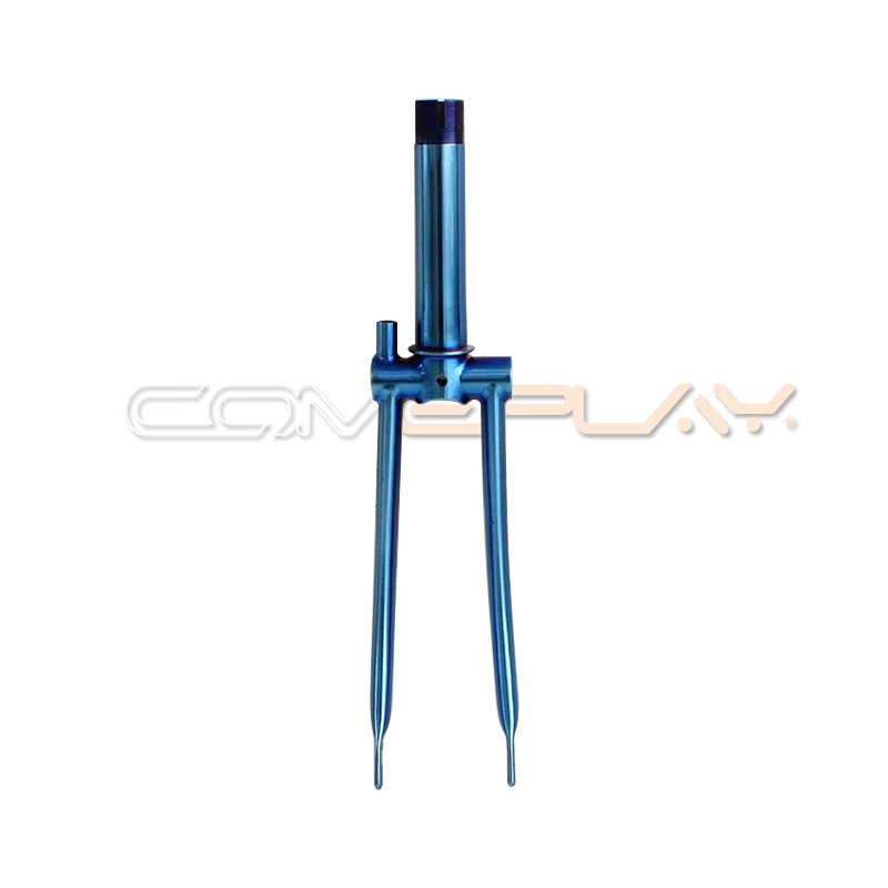 Factory Direct Titanium Cycling Trifold Bicycle Frame Front Fork V Brake Wholesale Bicycle Parts Spring Suspension Disc Brake