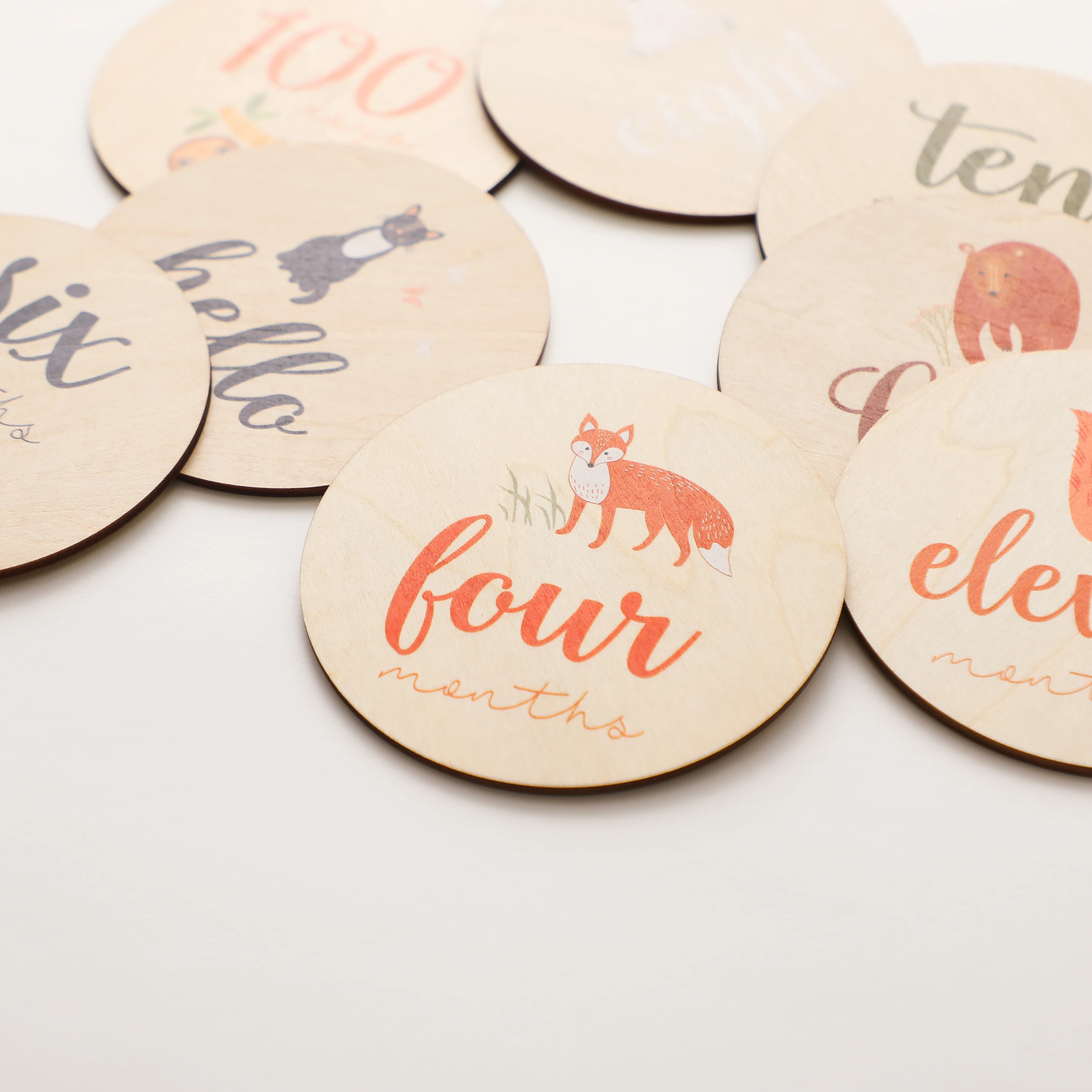 Деревянные Детские месячные вехи