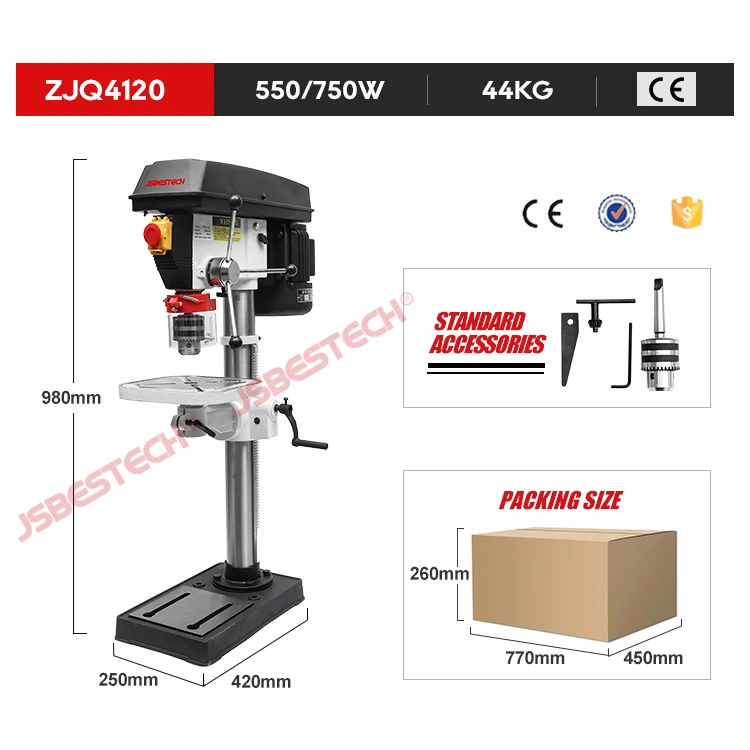 JSBESTECH Company ZJQ4120 Bench Drill Press Machine