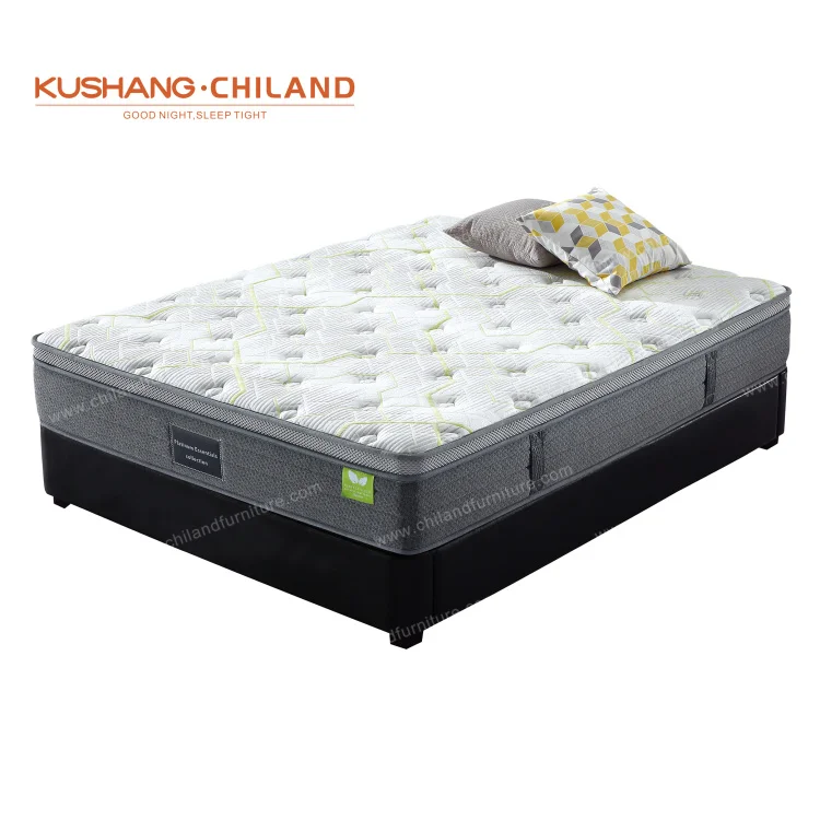 Luxury Euro Top Natural Latex Sleep Well Bed Matress Custom Full Size Pocket Coil Spring Gel Memory Foam Hybrid Mattress