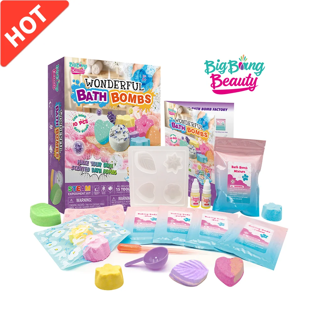NEW Trend Colorful Wonderful Bath Bombs Make Your Own Bath Bombs N71 Spa Kit DIY Toys for For Girls And Boys Gifts Toys