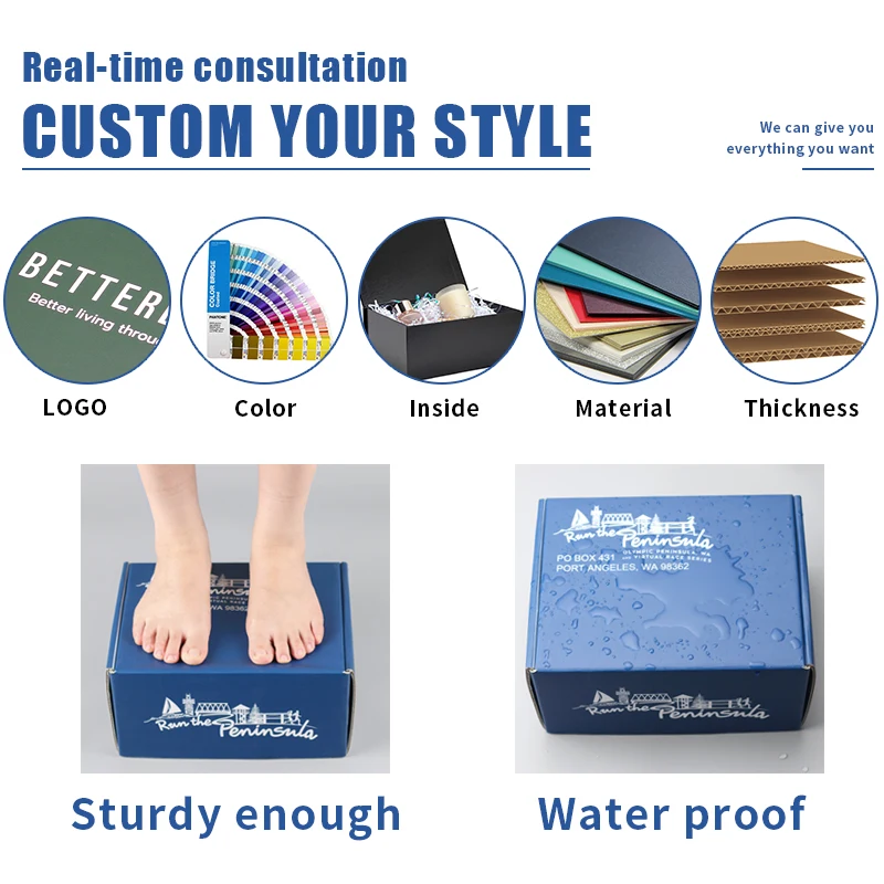 Custom oversized eco-friendly corrugated boxes and mailing boxes for shipping and large craft packaging