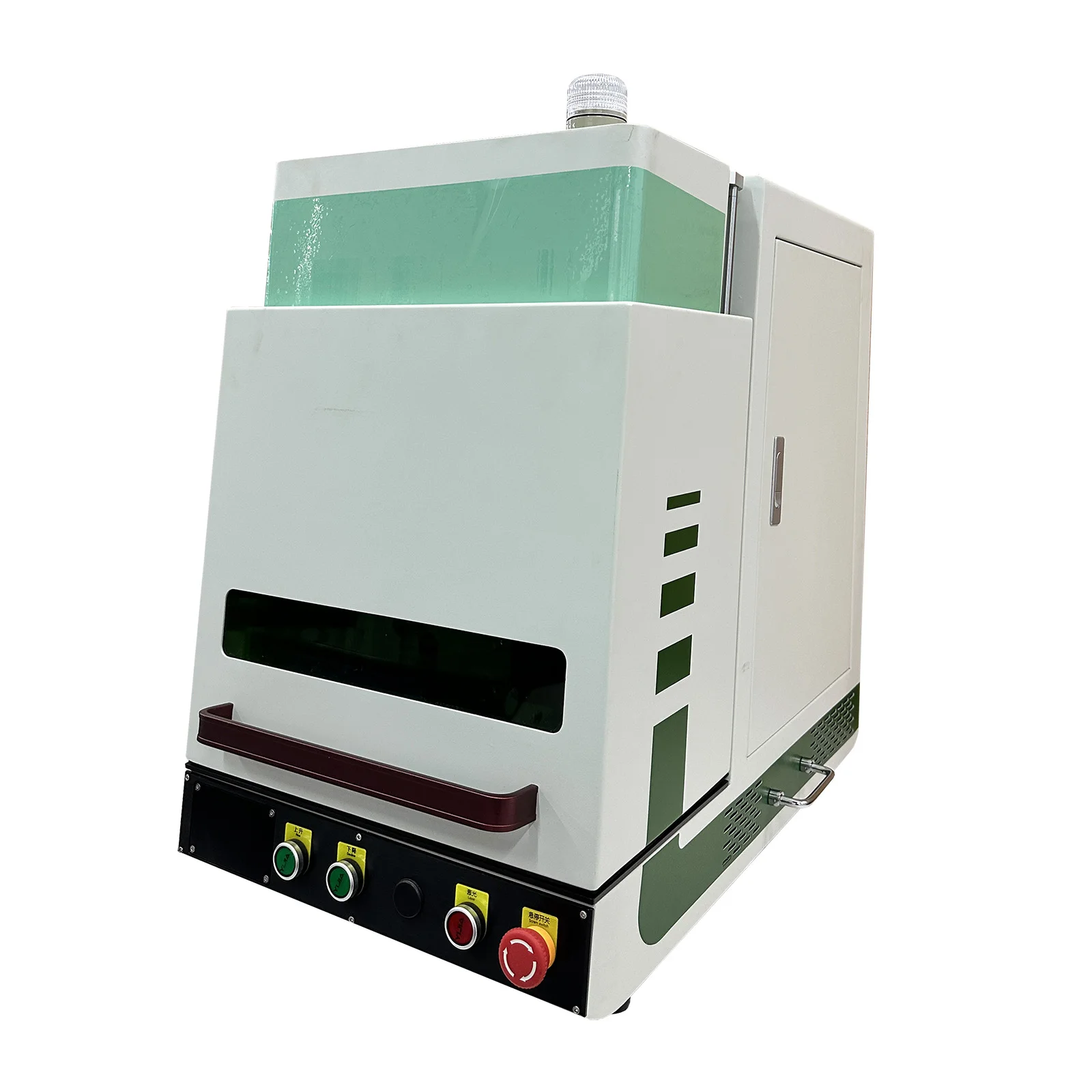 New type of closed fiber laser engraving machine and jewelry home cutting machine