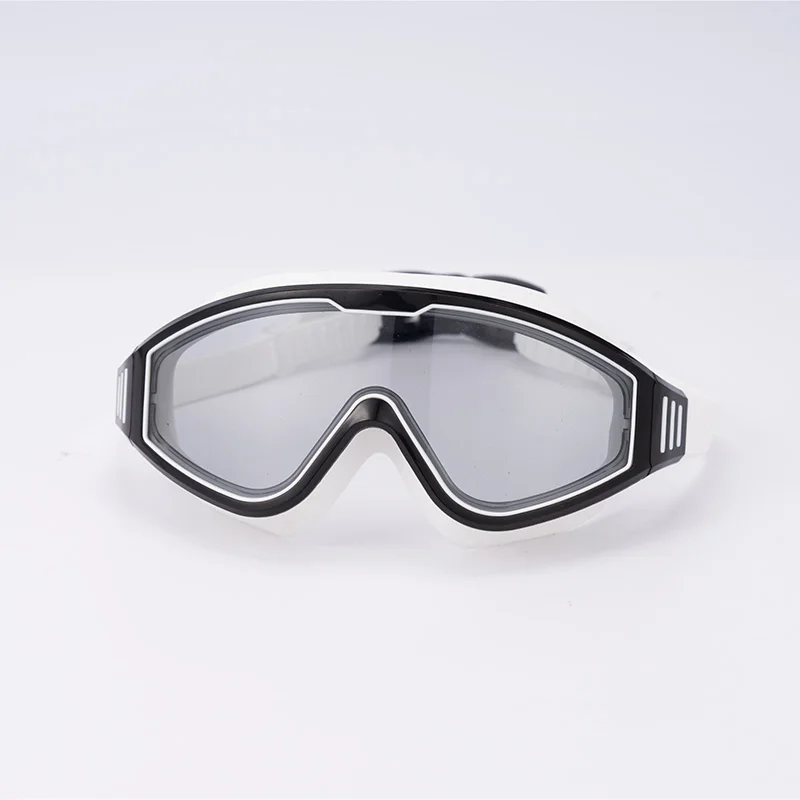 High yield silicone eye protection swimming glasses adult anti-fog anti-UV large frame waterproof swim goggles with nose cover