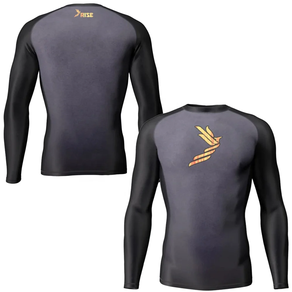 Odm Jiu Jitsu Sports Men Grappling Compression Sports Shirts Womens Bamboo Rash Guard Shirt Kids