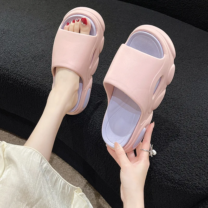Large size slippers custom men EVA slides sports casual fashion breathable men beach sandals