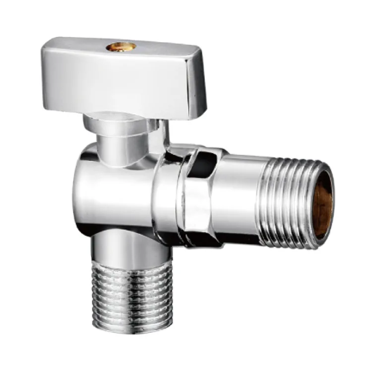 Угловой клапан из нержавеющей стали для воды, туалета, угловой клапан, санитарный угловой клапан 1/2 дюйма