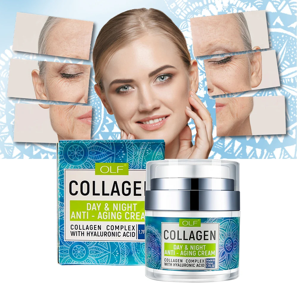 Best Day And Night Natural Vegan Removal Anti Aging Protein Snail Collagen Face Cream Retinol Beauty Whitening Collagen Cream