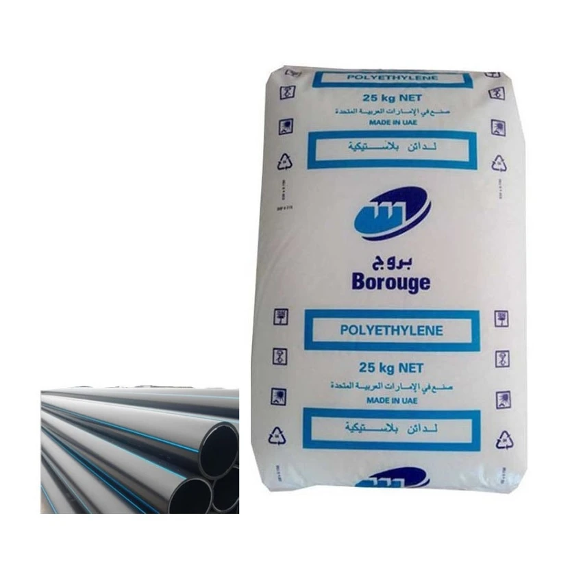 HDPE HE3490-LS Borouge/ Virgin HDPE Granules for pipe raw material hdpe pe 100 black granule material