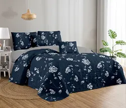 Solid/Printed Bedspread Quilt Coverlet Bedding Quilt Bedspread Sets for Home Hotel
