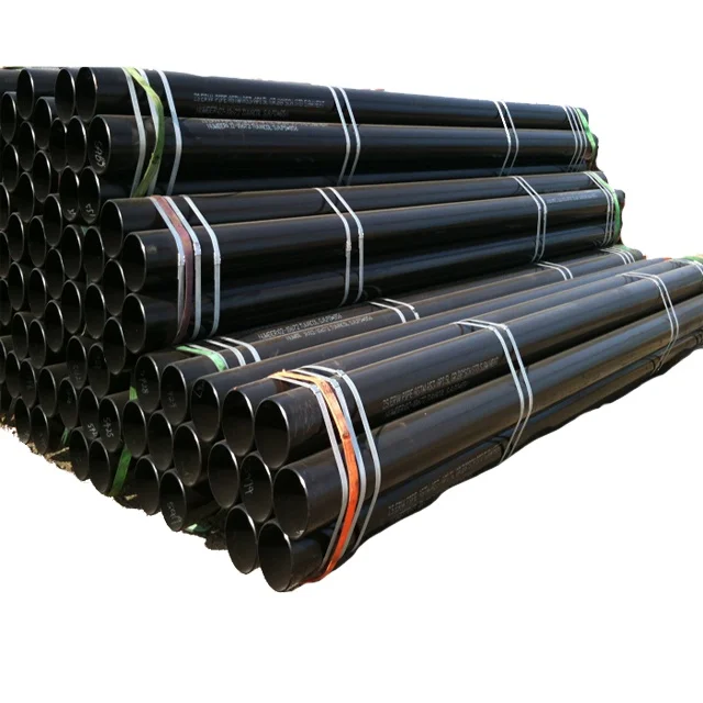 Tianjin manufacture ASTM A53 GR.B X52 sch20 sch40 welded carbon steel pipe ERW pipe