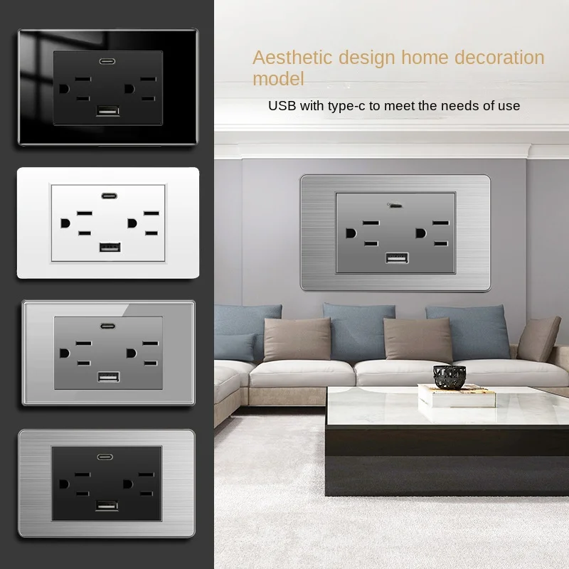 Switch Socket Thai Pc Panel Vietnam Six-hole Usb Taiwan 118 Thai Wall Socket