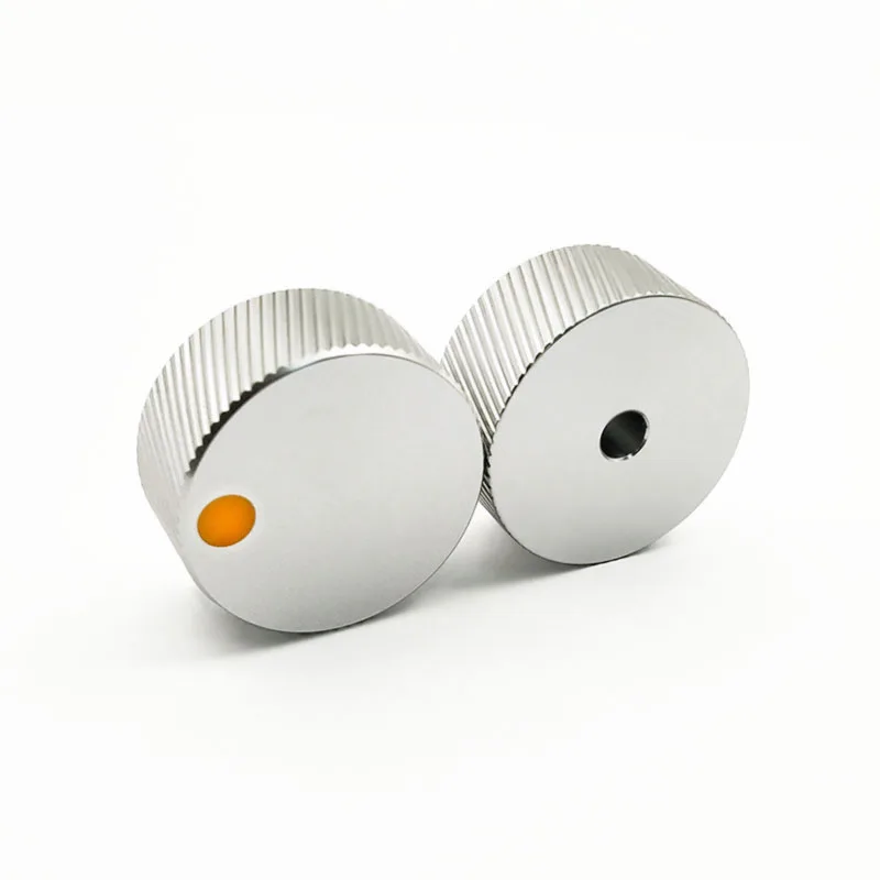 35mm sliver full aluminum recording and mixing console knobs volume control for encoder switch potentiometer D Teeth round shaft