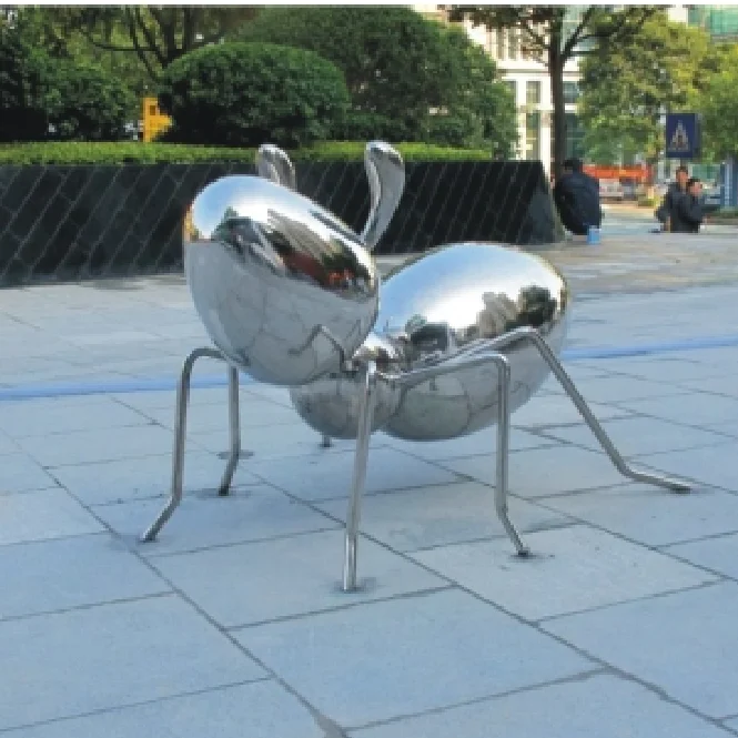 3d motif ant Modelling animals outdoor art deco garden bollard light waterproof landscape public IP67 decoration sculpture lamp