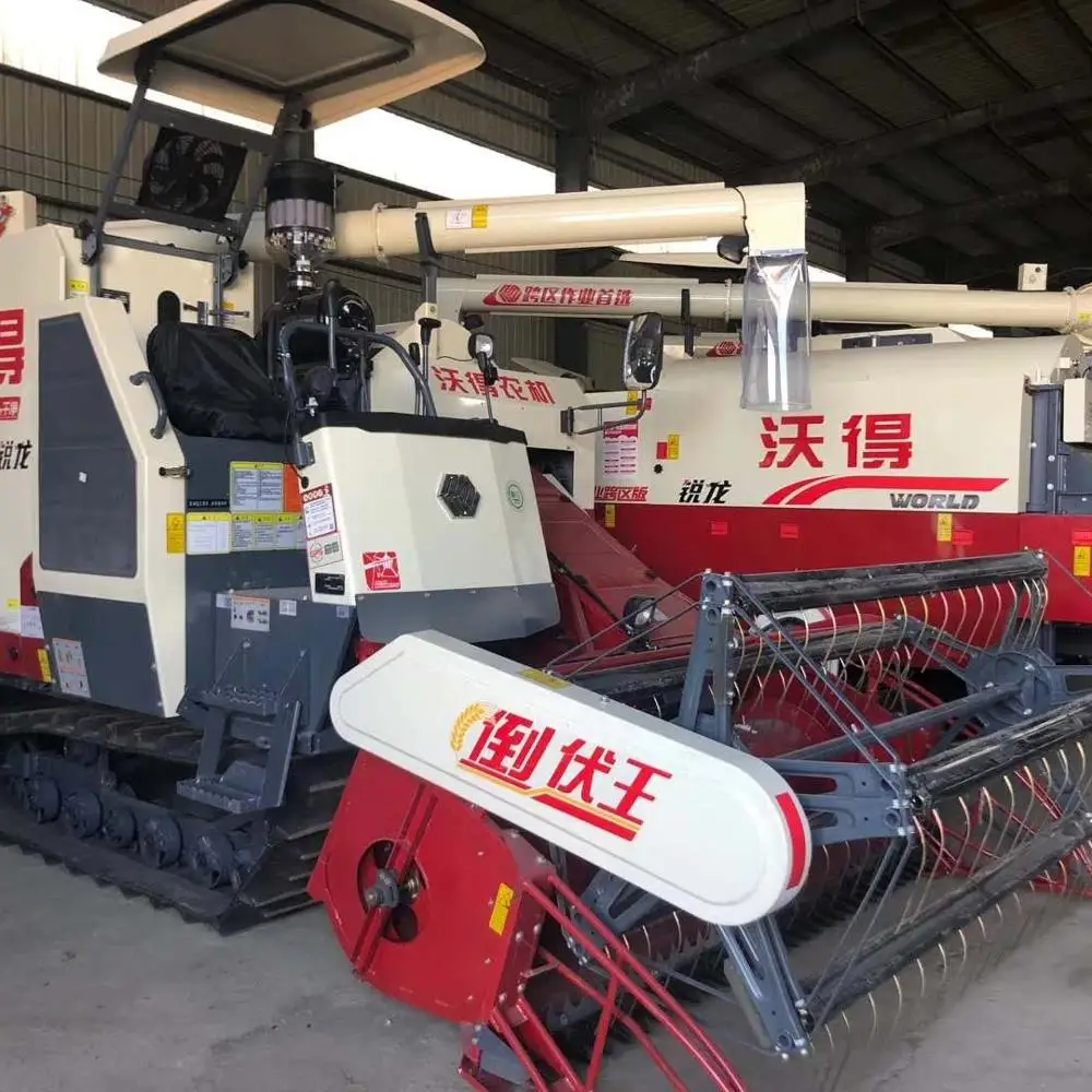 FMWorld  4LZ-6.0 7.0  Brand Crawler Paddy  Combine Harvester Price