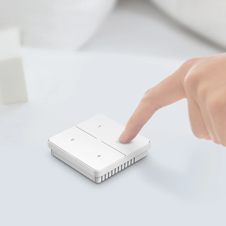 Беспроводной переключатель BroadLink для умного дома «сделай сам», 4 клавиши, с питанием от аккумулятора, с дистанционным управлением через приложение, с поддержкой Alexa и Wi-Fi