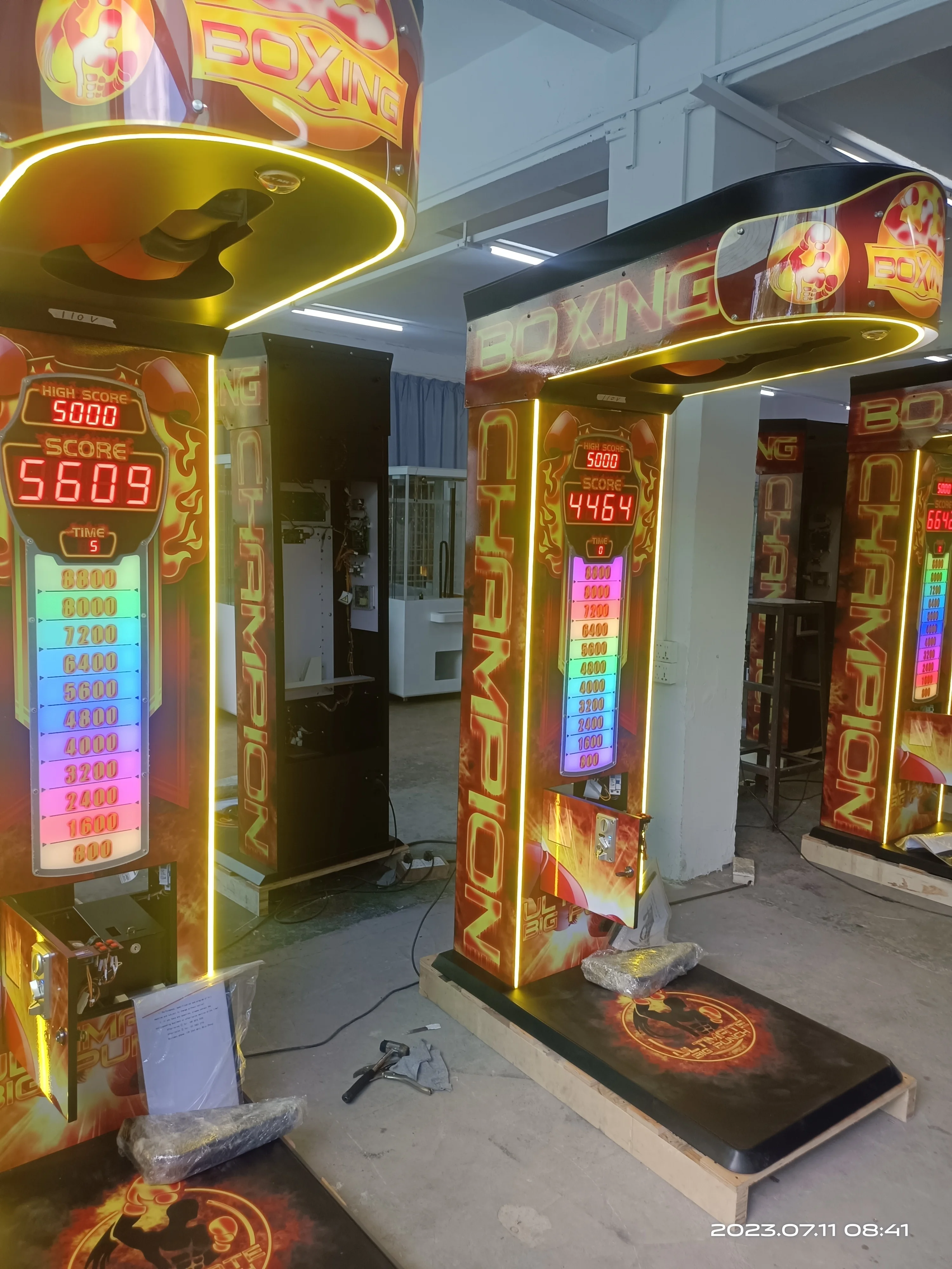 Hot Sale Sport Arcade Interactive Redemption Boxing Punch Measure Machine Coin Operated Punching Bag Boxing Game Machine