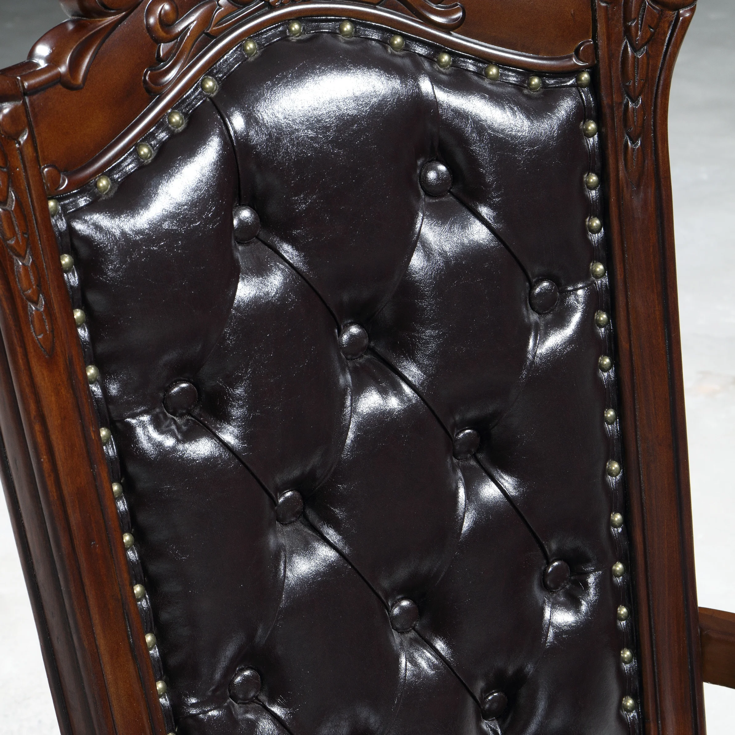 Solid Wood Dining Chairs Set Walnut - Wooden with Arms Kitchen Dining Chairs with Solid Rubber Wood Legs
