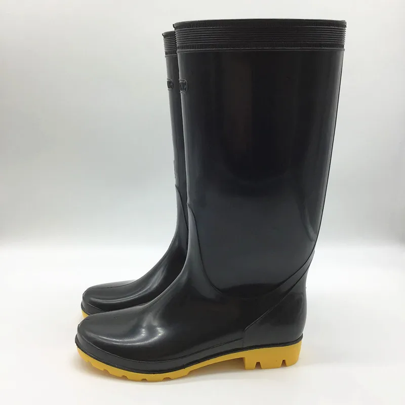 Wholesale very cheap oil acid resistant anti slip waterproof safety PVC rain boots for work