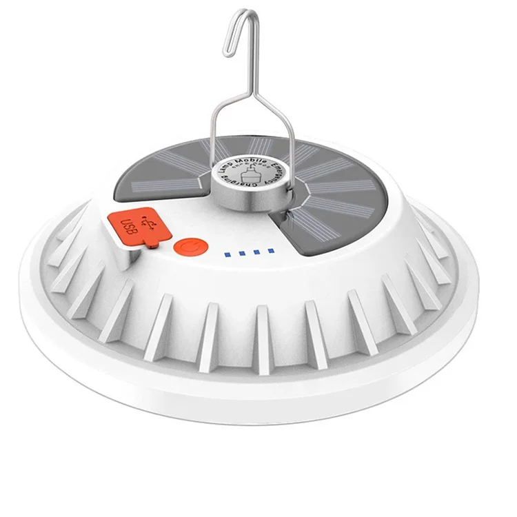 Горячая Распродажа, водонепроницаемый уличный фонарь на солнечной батарее с зарядкой от Usb, фонарь для кемпинга со светодиодной батареей, резервное аварийное рабочее освещение