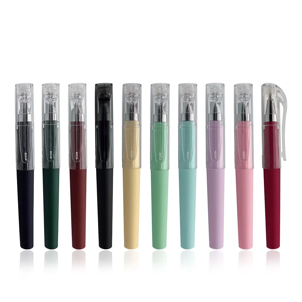 Оптовая продажа с фабрики, портативная Мини карманная ручка, гелевая перьевая ручка, авторучка для подписи, канцелярские принадлежности с возможностью нанесения логотипа на заказ